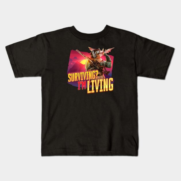 Vantage - Surviving im Living Kids T-Shirt by Paul Draw